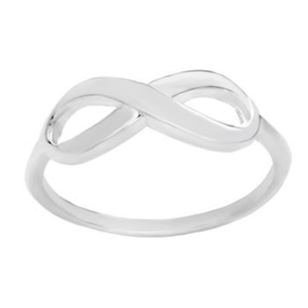 925 Sterling Silver Infinity Shape Ring